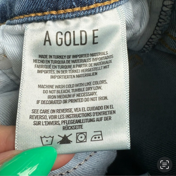 Agolde Classic Blue Skinny Jeans Size 25 Casual Denim Streetwear Premium - Picture 7 of 10